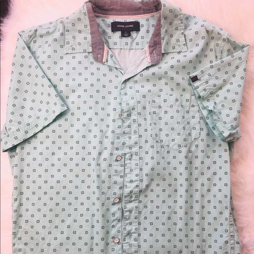 Adam Levine men’s sky blue collared button up S